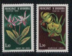 Frans Andorra nrs: 286/87 postfris