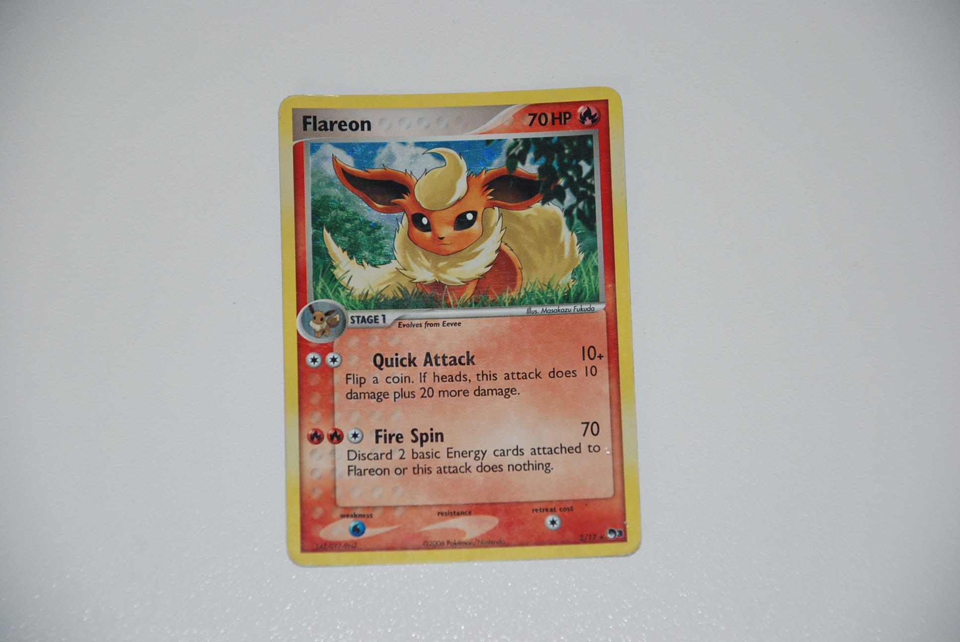 pokemon kaart flareon 