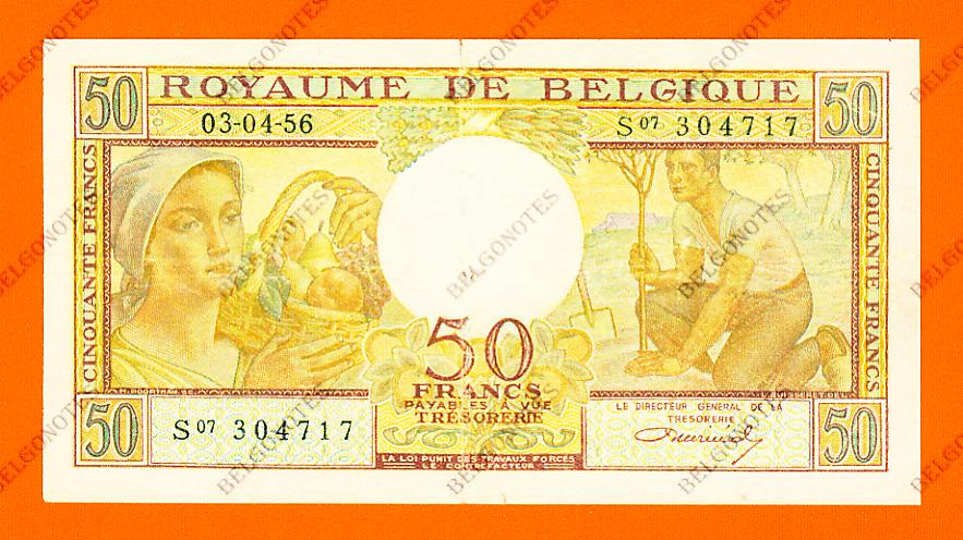 50 Francs Type Buisseret 03-04-1956* Lot 1902614714