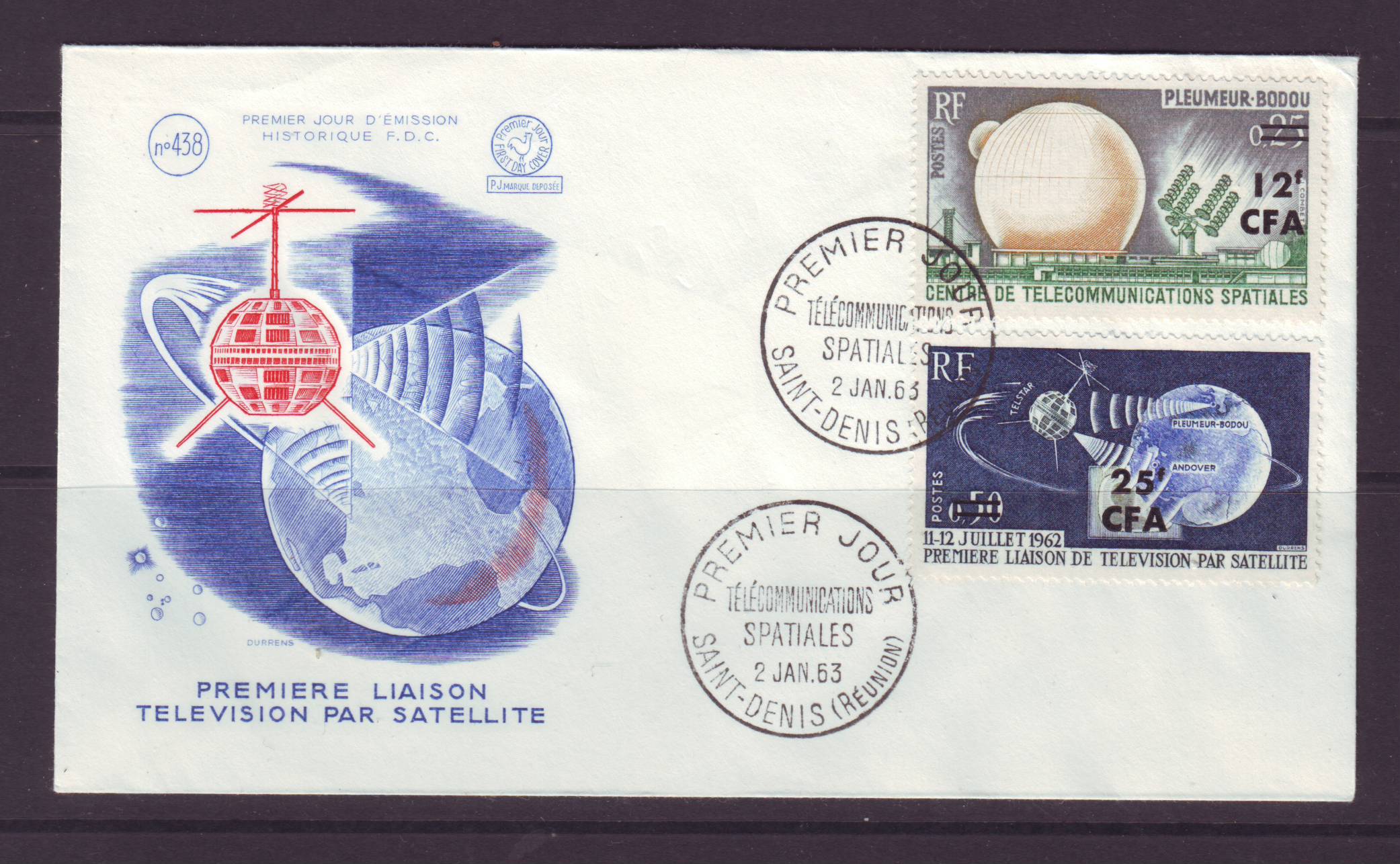 Ruimtevaart FDC 11 Frankrijk 