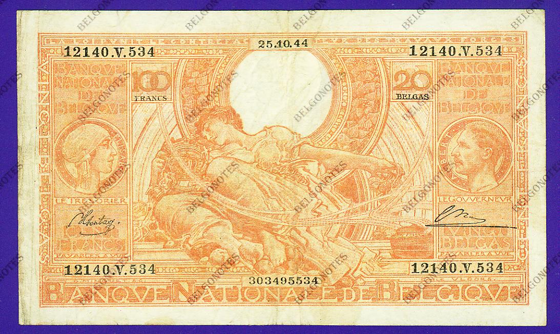 100 Francs Type Vloors oranje**FR-NL**Lot 1902615534