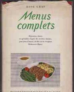 Menu's complets, Rose Graf