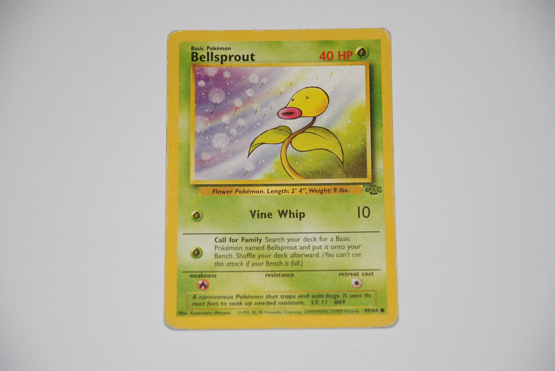 pokemon kaart bellsprout lv 11