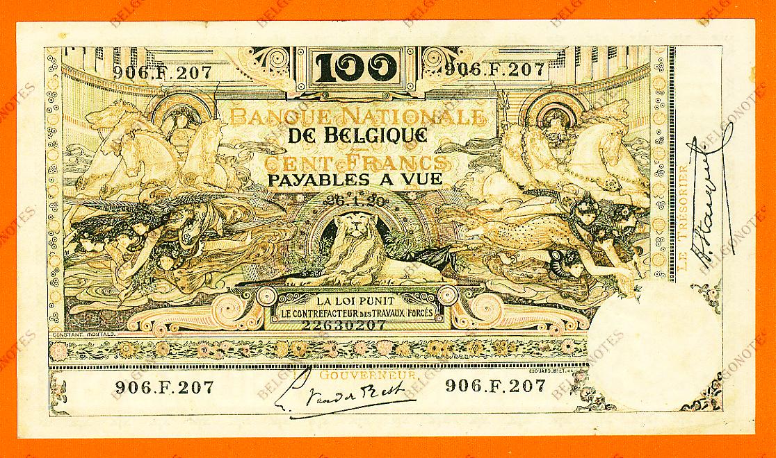 100 Francs Type Montald*26-01-1920*Lot 1902610207