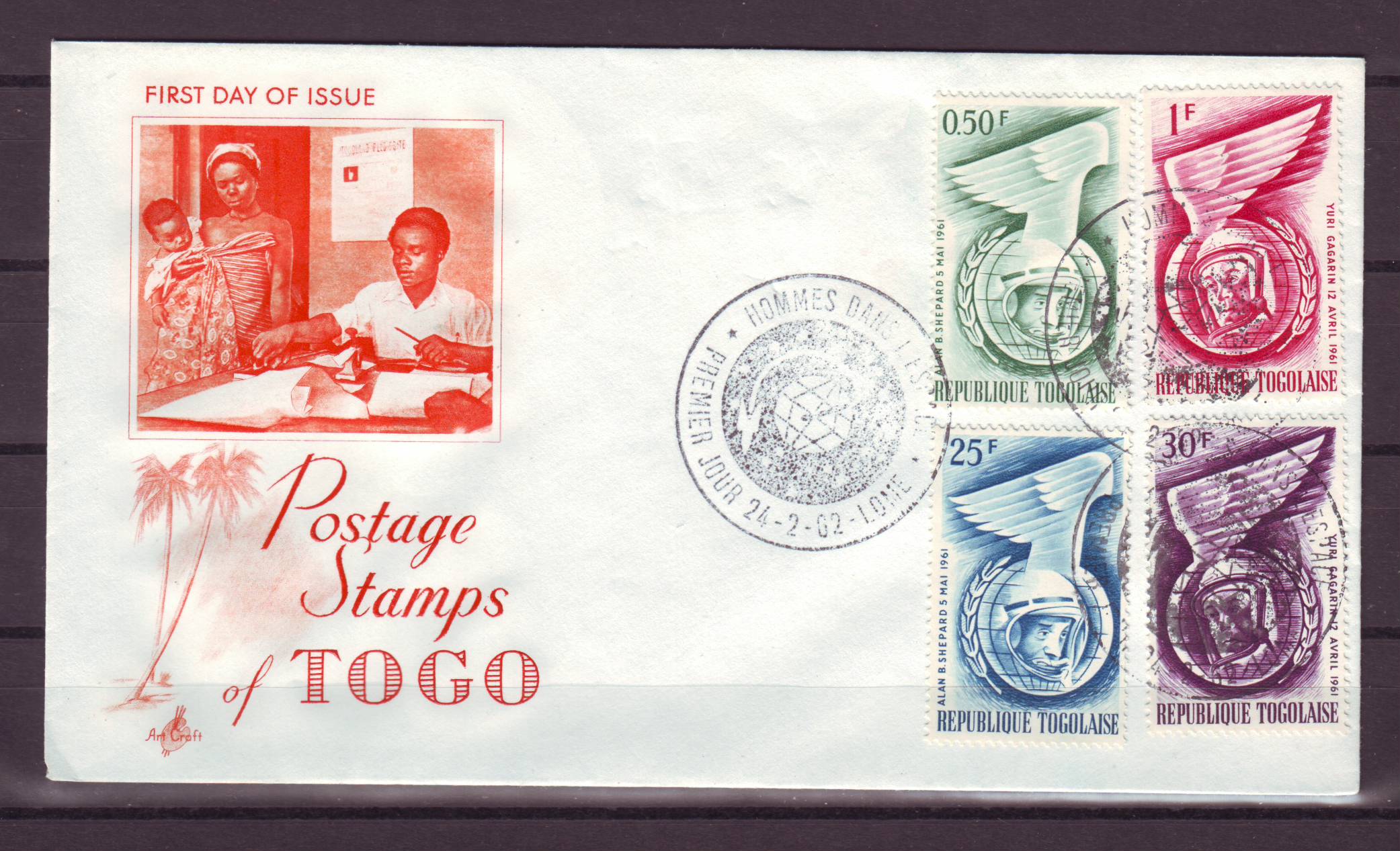 Ruimtevaart FDC47 Togo