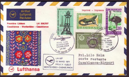 Luchtpostbrief Uruguay1 