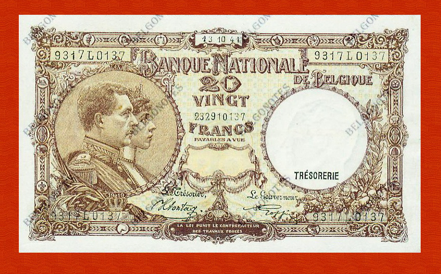 20 Francs Type '1919' **AUNC**1941** Lot 1902610137
