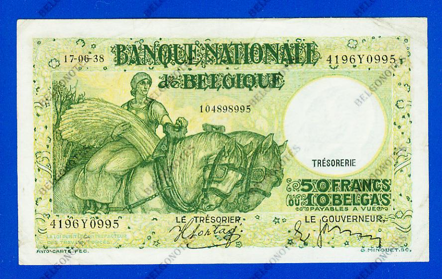 50 Francs Type Anto carte 17-06-1938*.Lot 1902610995