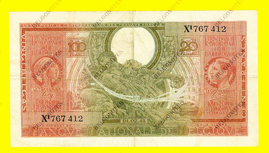 100 Francs Type Londen*01-02-1943*Lot 1902617412