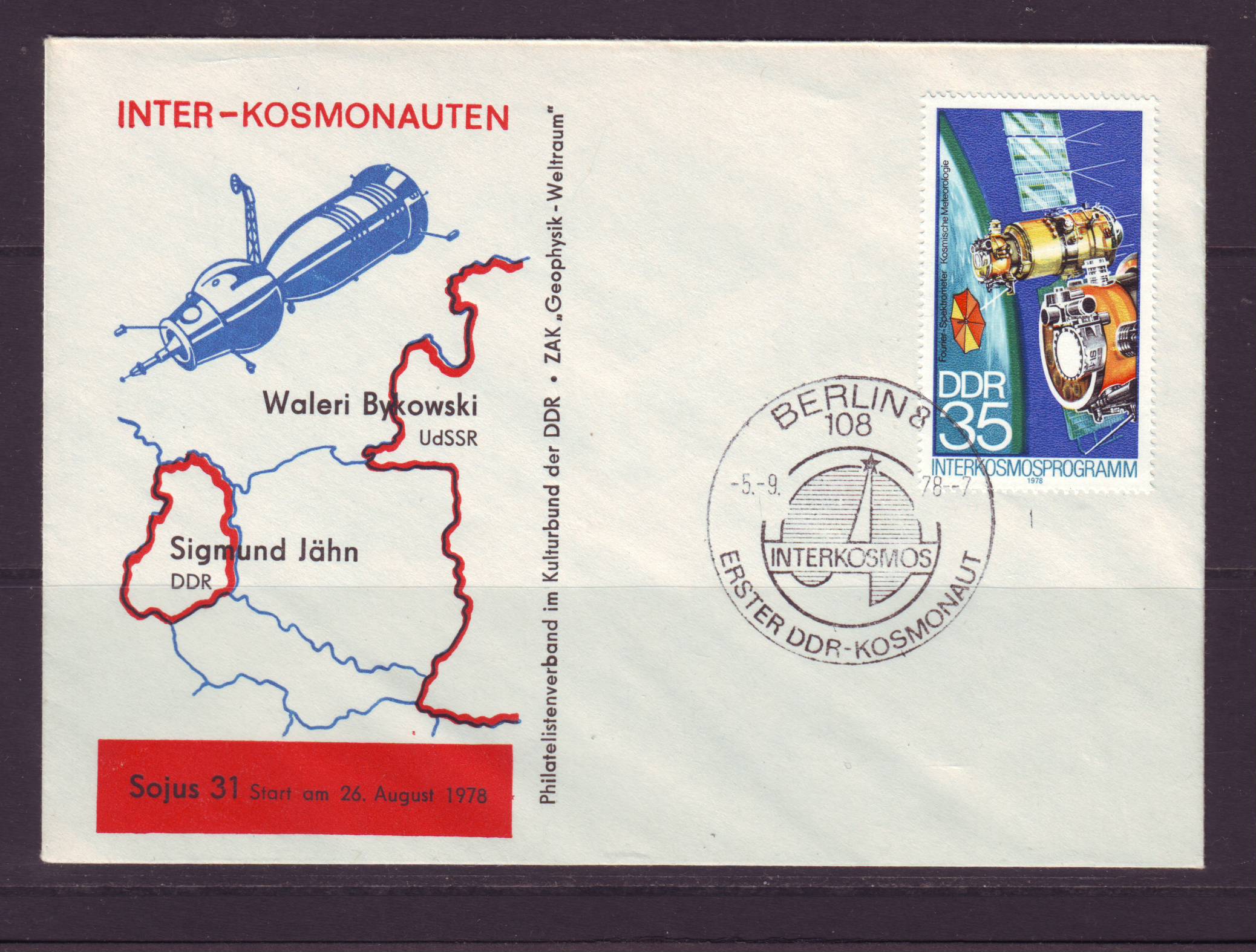 Ruimtevaart FDC68 DDR