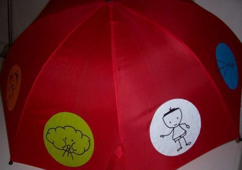 rode kinderparaplu