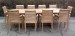 Foto 1 van Tafel 200/250/300/120/4 cm met 10 eddy Stapelstoelen