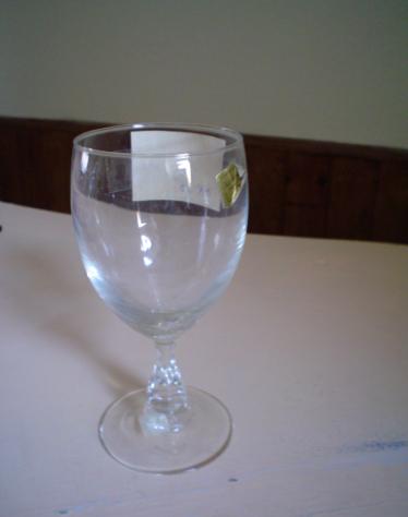Mooi wijnglas.