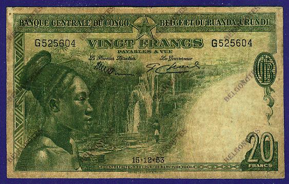20 Francs  15-12-1953 * Lot 2410595604