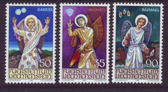 Liechtenstein postfris nrs. 851/53 