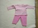 Foto 1 van  Roze gestreepte t-shirt + roze legging maat 68