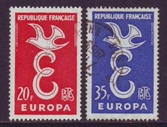 Europazegels gestempeld 24 