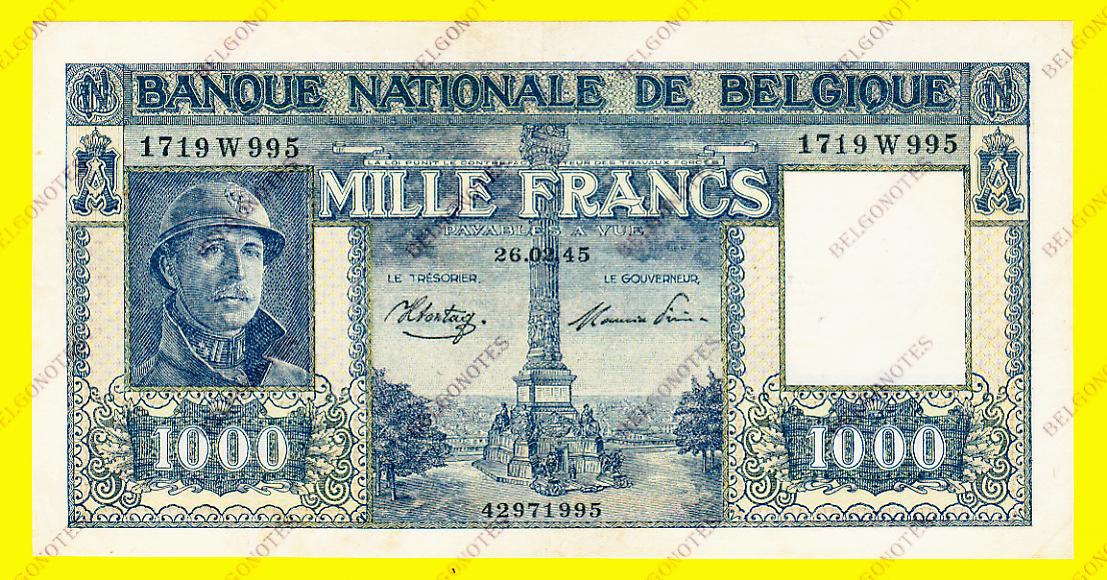 1000 Francs Type  Dynastie 1945 * Lot 1902611995