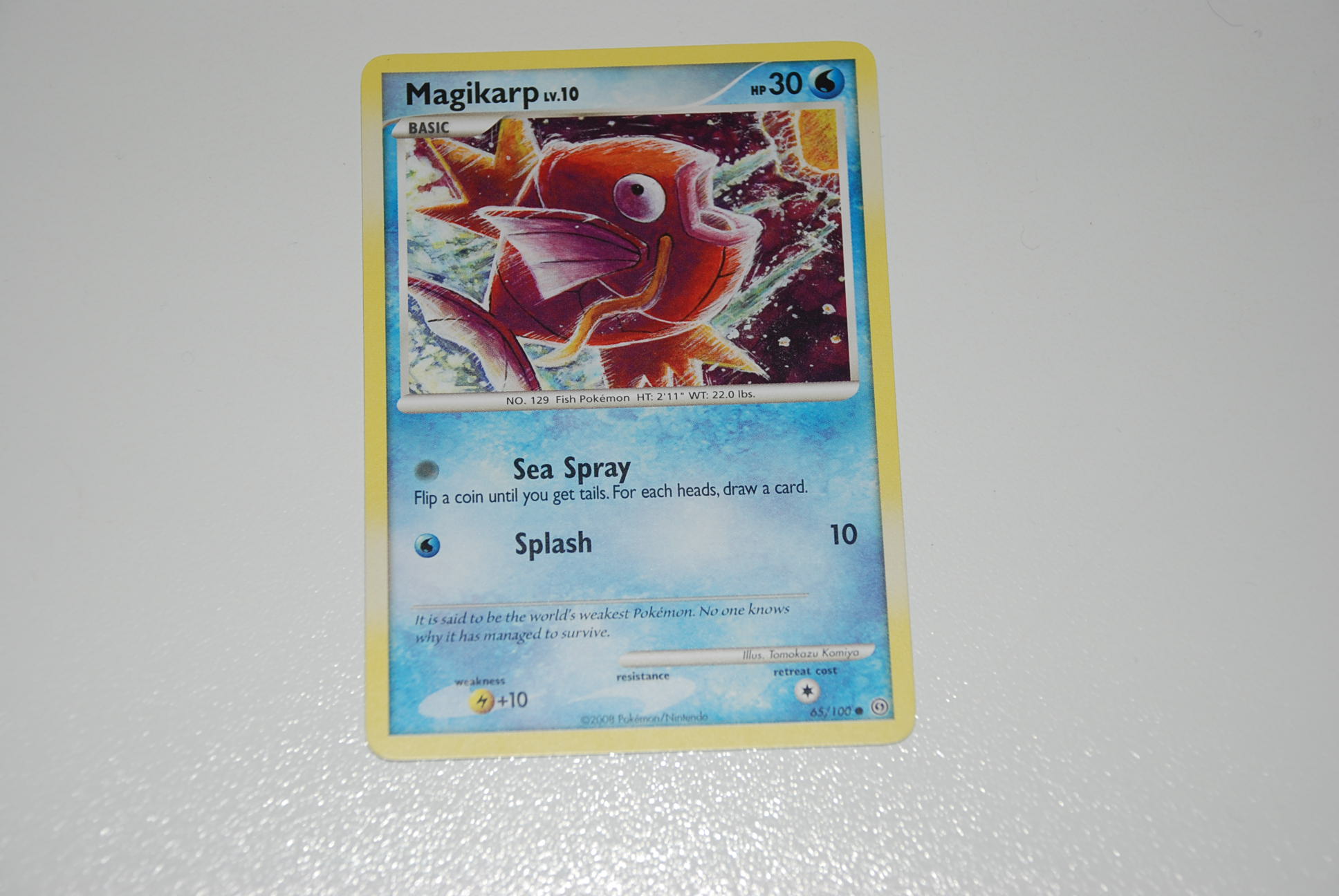 pokemon kaart magikarp lv 10 