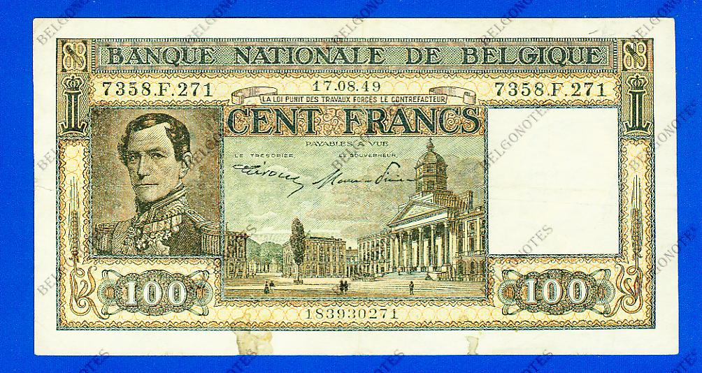 100 Francs Type Dynastie*1949*Lot 1902610271