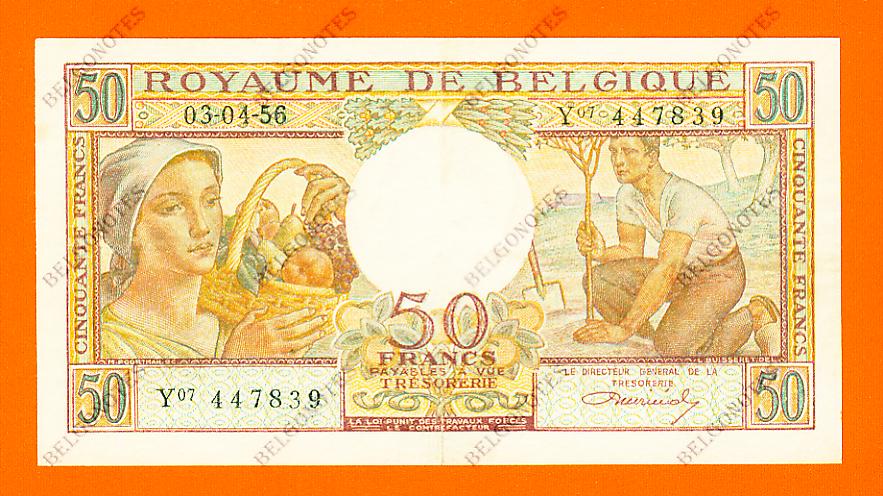 50 Francs Type Buisseret 03-04-1956* Lot 1902617839