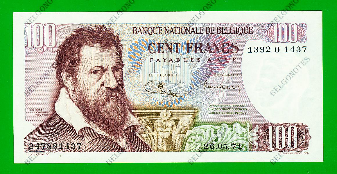 100 Francs Type Lombard 1971 **AUNC** Lot 1902611437