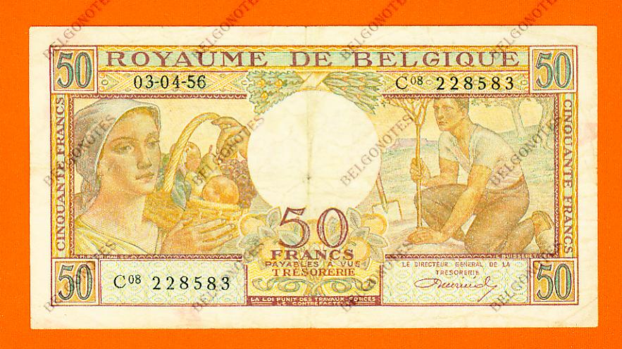 50 Francs Type Buisseret 03-04-1956* Lot 1902618583
