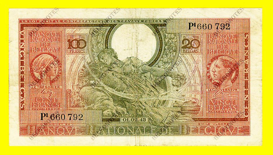 100 Francs Type Londen*01-02-1943*Lot 1902610792