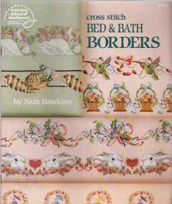 Cross stitch Bed en Bath Borders, by Sam Hawkins