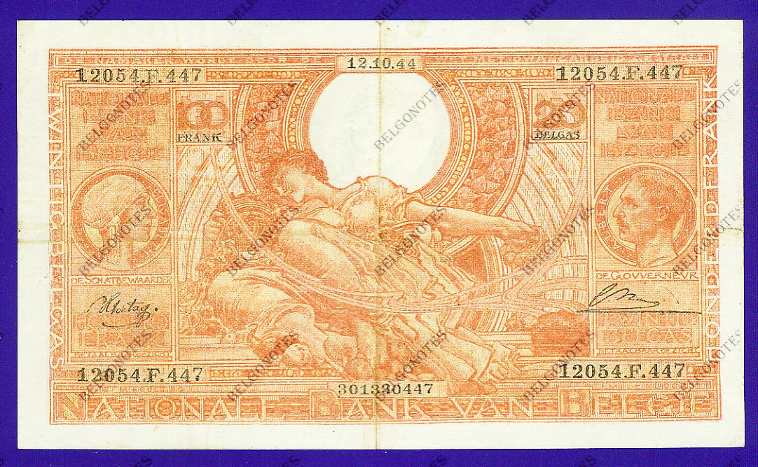 100 Francs Type Vloors oranje**NL-FR**Lot 1902610447
