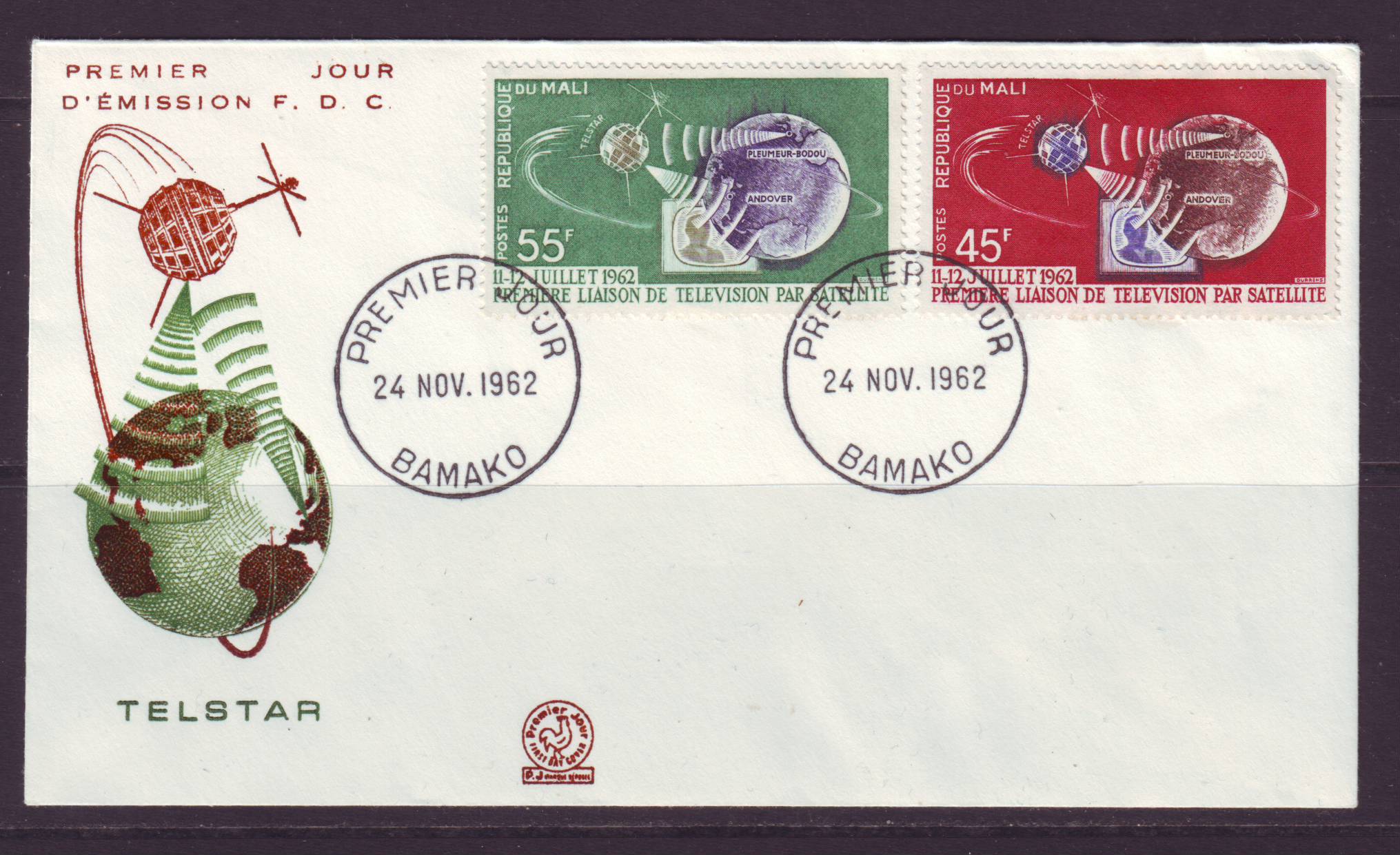 Ruimtevaart FDC7 Mali