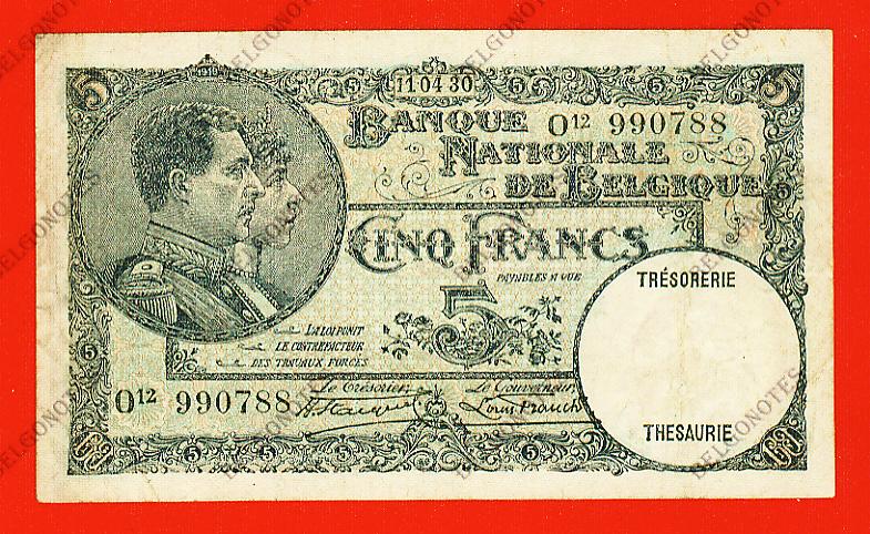 5 Francs Type '1919' *1930* Lot 1902610788