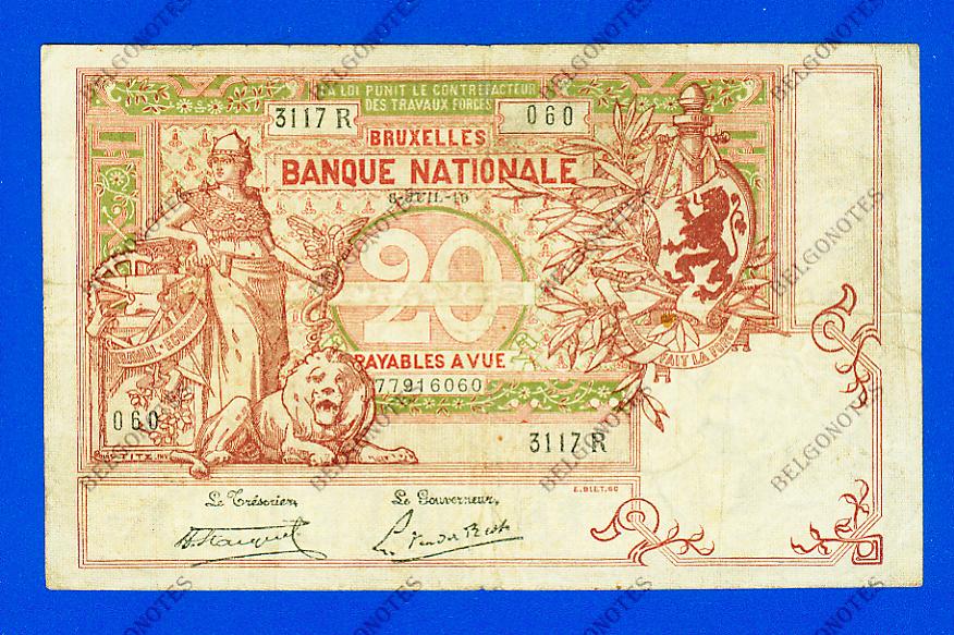 20 Francs Type Vermiljoen 1919* Lot 1902613117