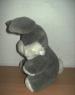 Foto 3 van grijs knuffelkonijntje