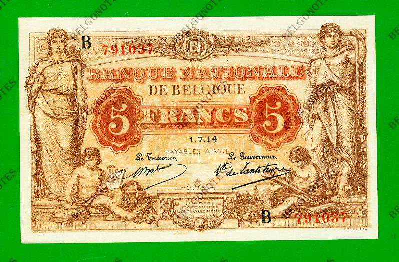 5 Francs Type Antwerp 1914 * Lot 1902611037