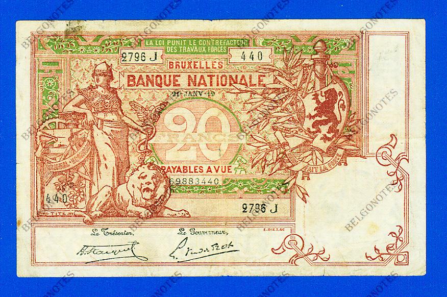 20 Francs Type Vermiljoen 1919 * Lot 1902612796