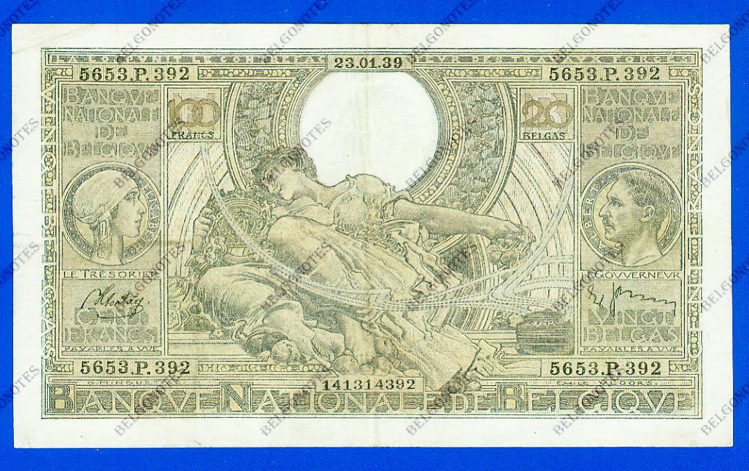 100 Francs Type Vloors 1939 * Lot 1902614392