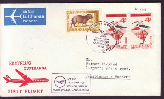 Luchtpostbrief Uruguay 