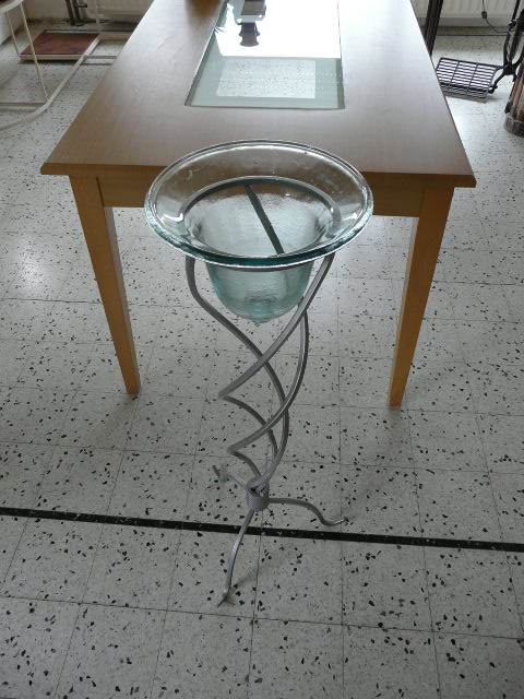 Staander met glazepot 41