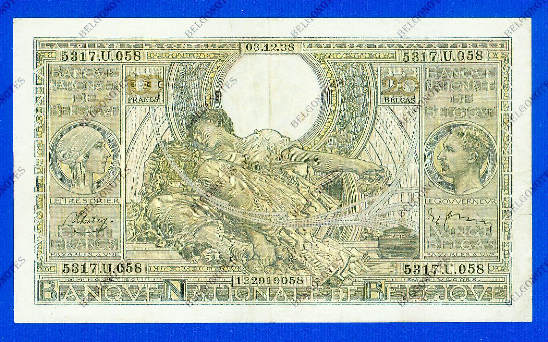 100 Francs Type Vloors 1938 * Lot 1902619058