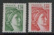 Frankrijk nrs:2101/02 postfris