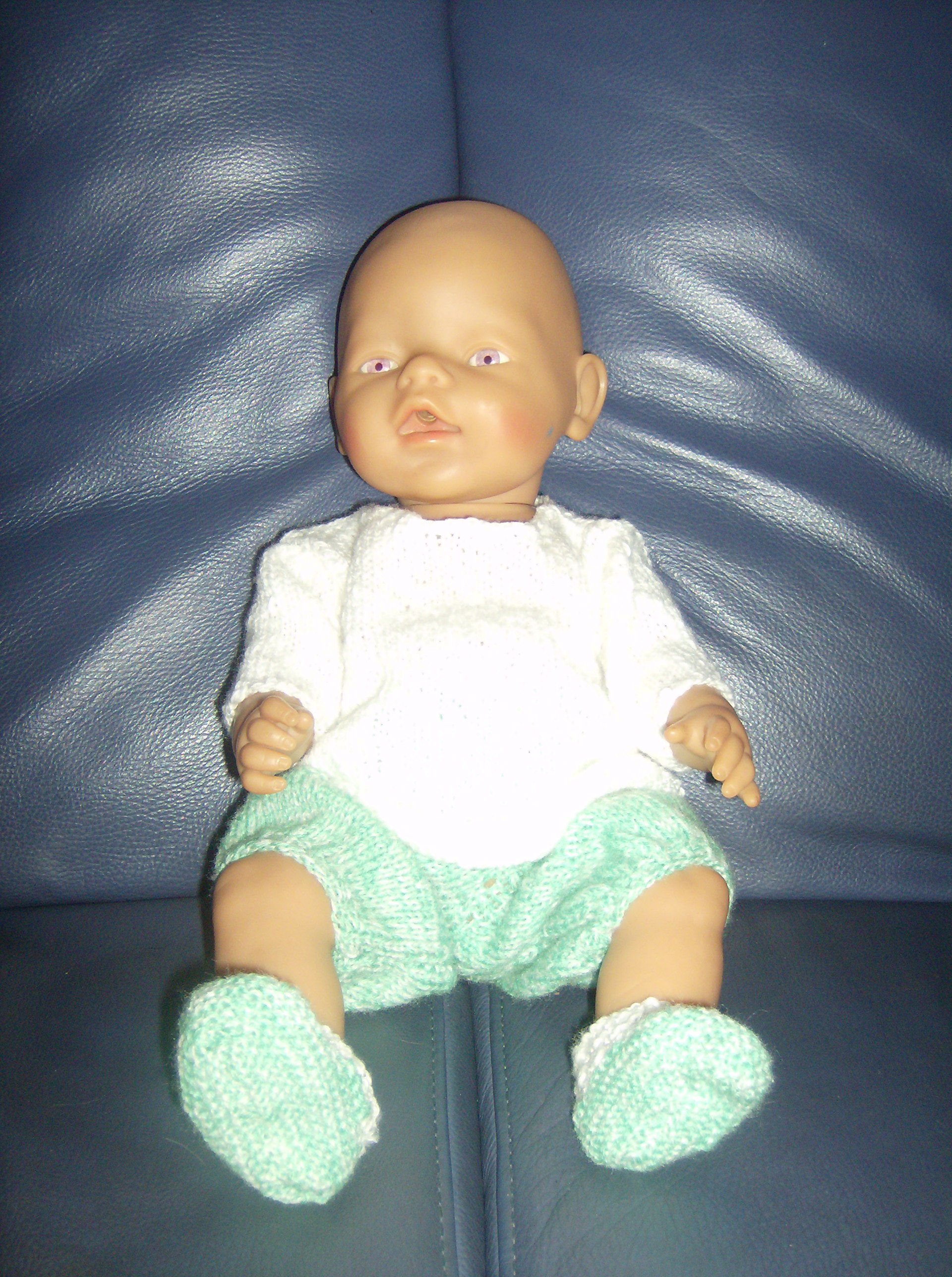 BabyBorn kleding zelf gebreid