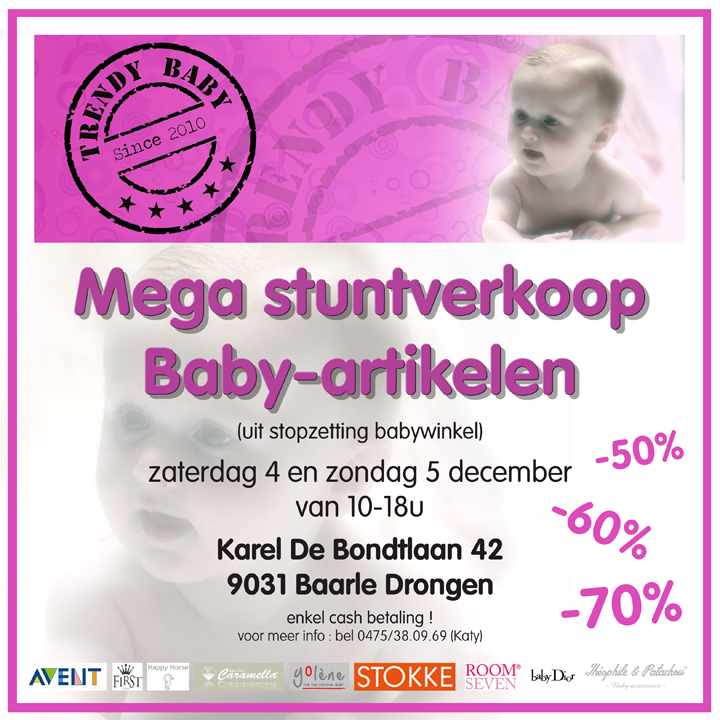 Mega stuntverkoop babyartikelen