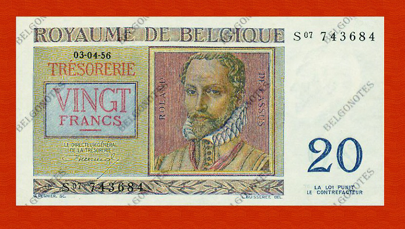 20 Francs Type Regnier **UNC**1956** Lot 1902613684