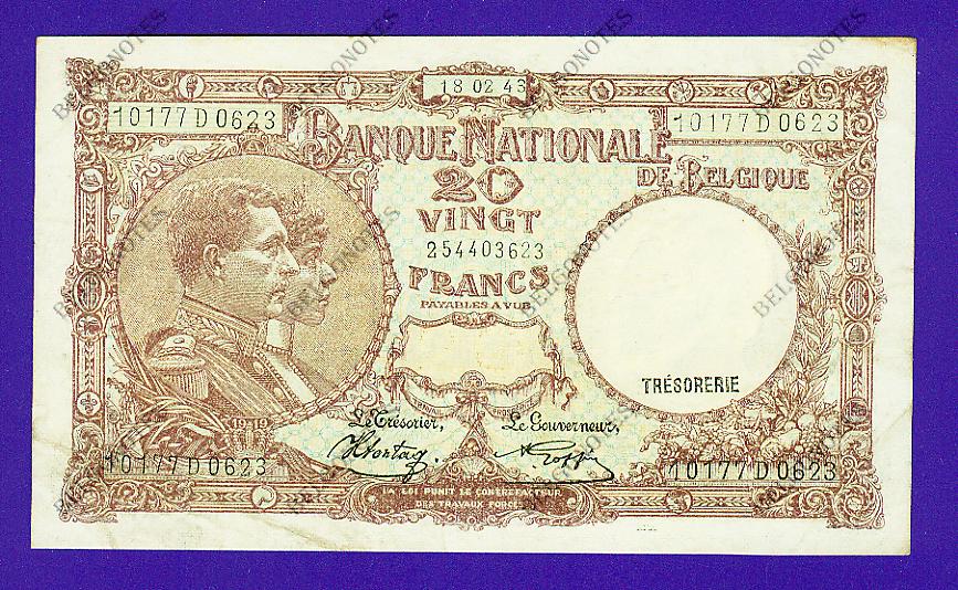 20 Francs Type '1919' *1943*Lot 1902610623