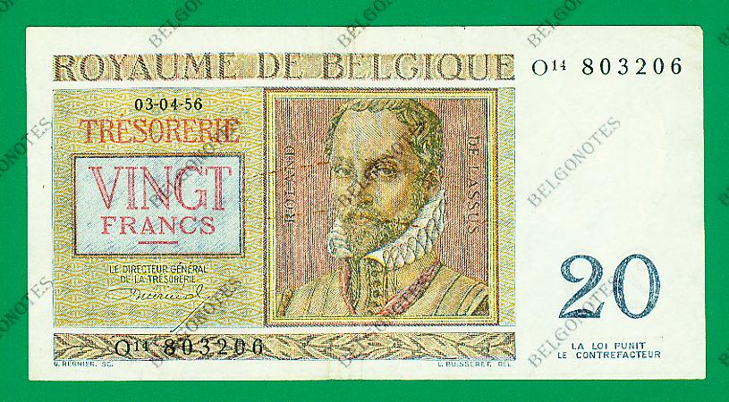 20 Francs type Regnier*03-04-1956*Lot 1902613206