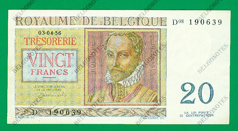 20 Francs type Regnier*03-04-1956*Lot 1902610639