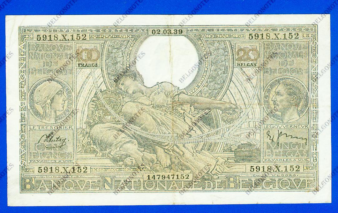 100 Francs Type Vloors 1939 * Lot 1902617152