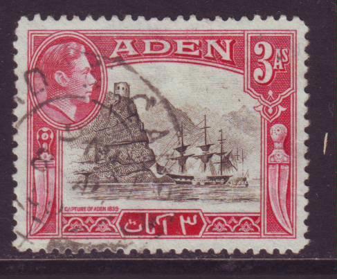 Aden gestempeld nr. 22 