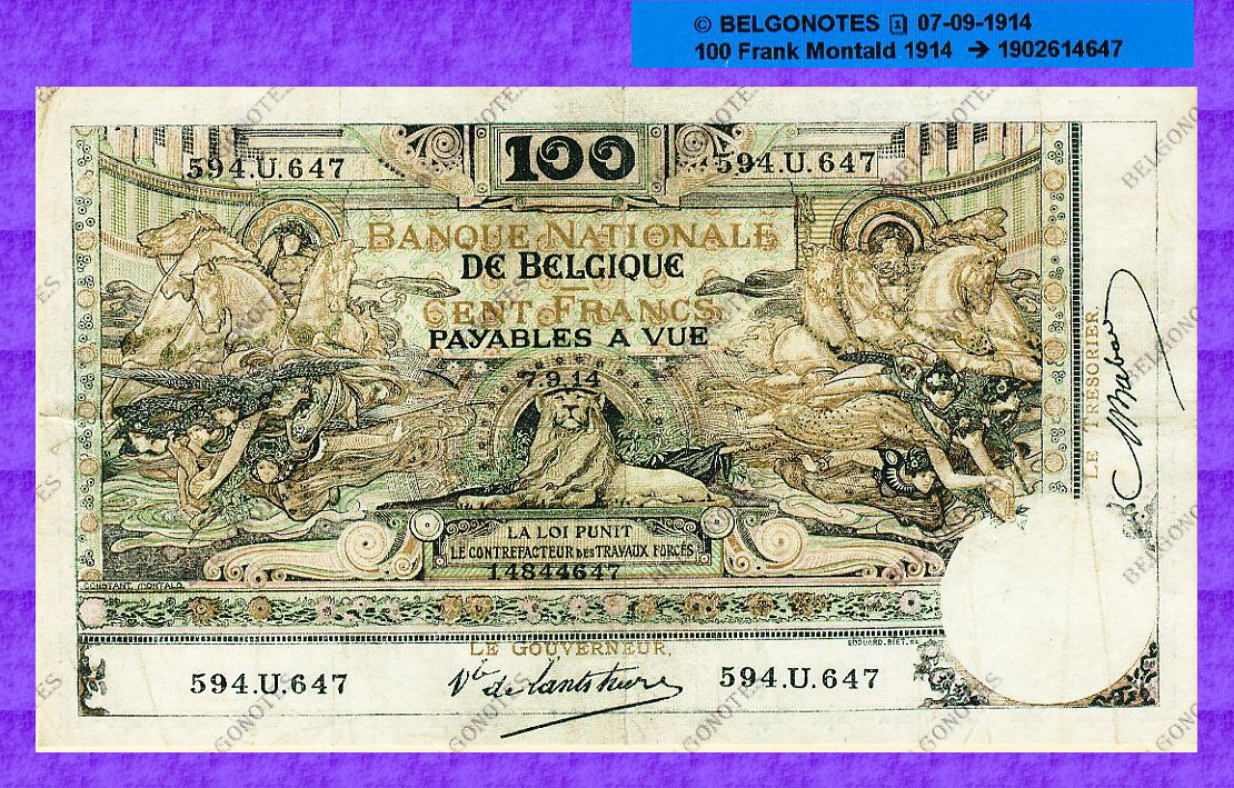 100 Francs Type Montald*07-09-1914*Lot 1902614647